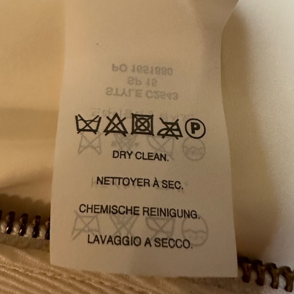 J Crew Black Label Ivory Zip-Front Pencil Skirt Size 6P - Picture 6 of 9